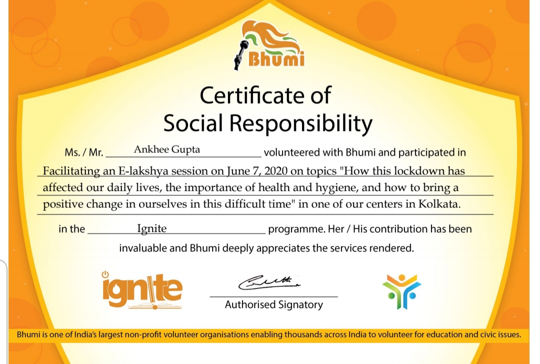 Ankhee Counselling session, August 2020, Kolkata